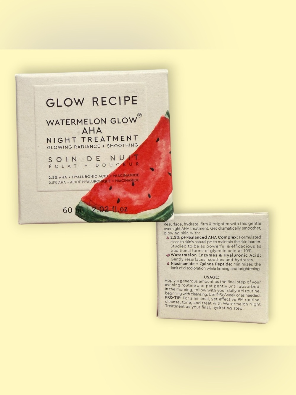 🤍 2 for $75🤍 GLOW RECIPE watermelon glow AHA night treatment
